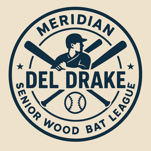 Del Drake Senior Wood Bat League Logo